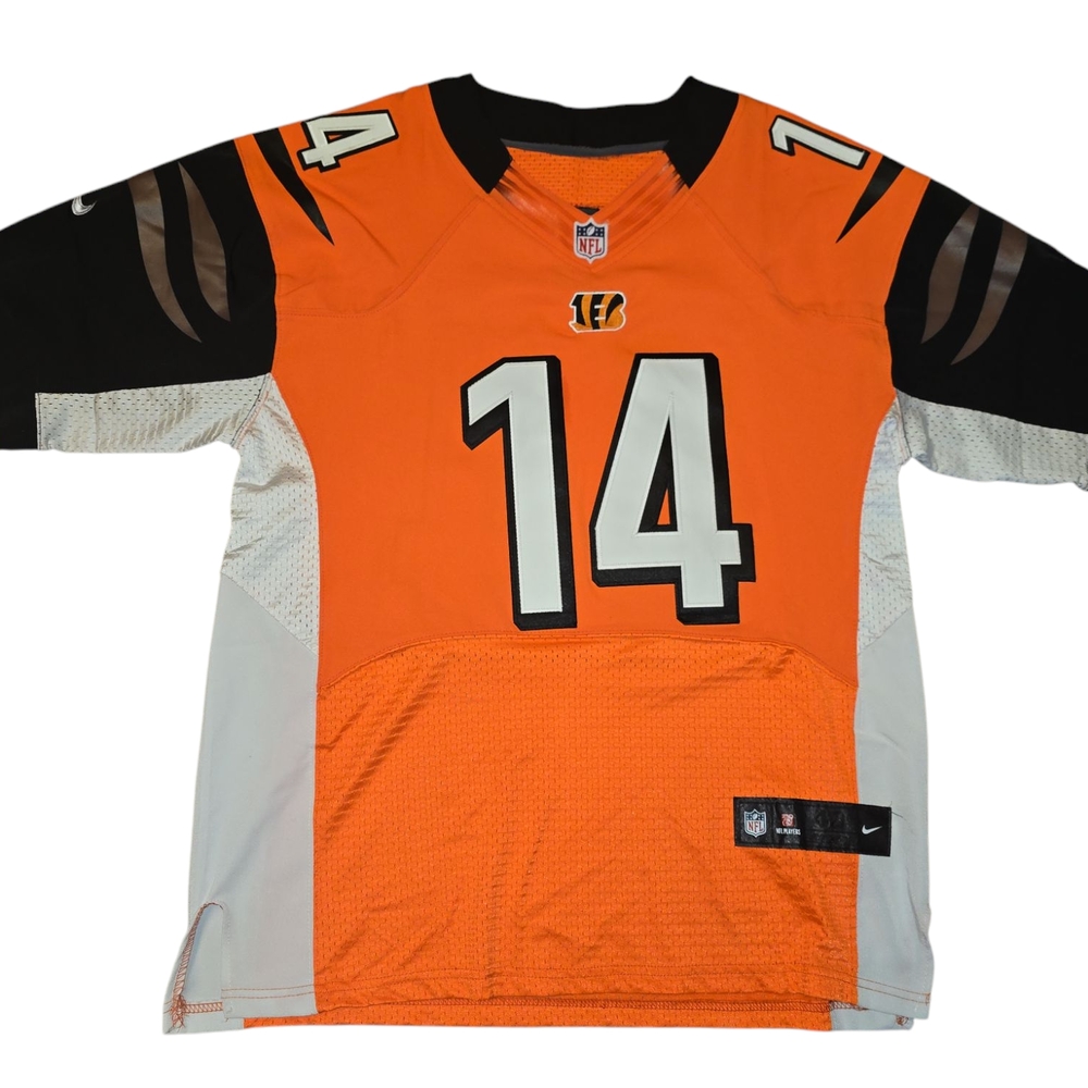 Nike Orange and Black Football Jersey